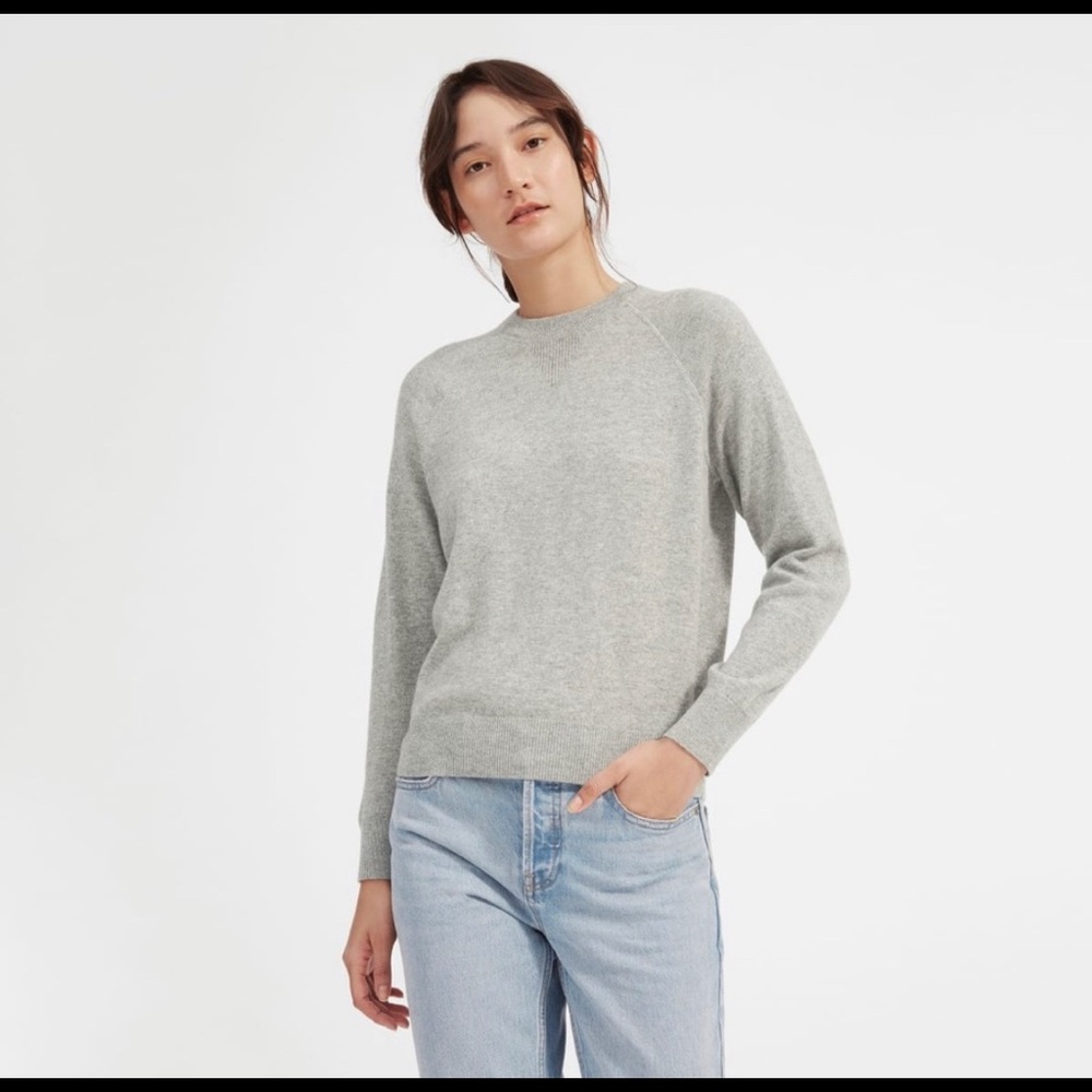 The Cashmere Shrunken Sweatshirt